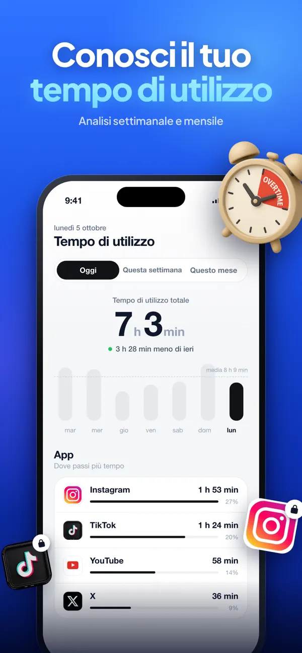 Schermata dell'app Verge